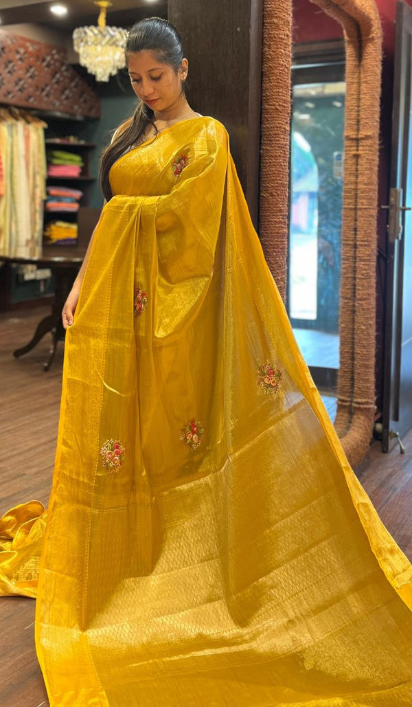 SEMI TISSUE SAREE 0505258