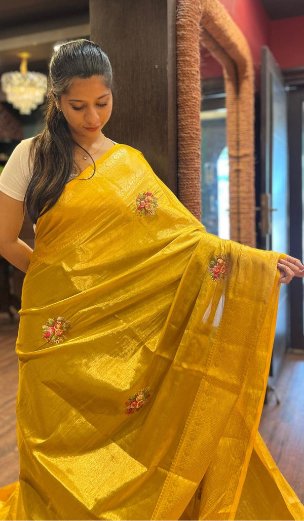 SEMI TISSUE SAREE 0505258