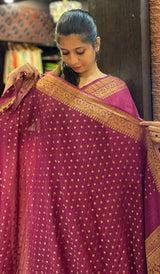 SEMI GEORGETTE SAREE 1309257