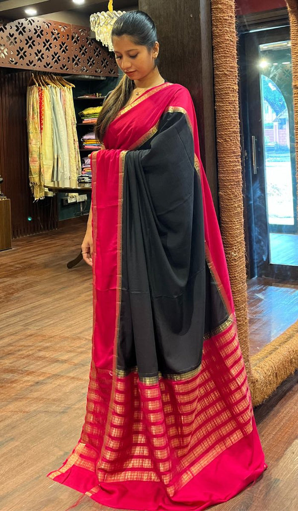 SEMI CREPE SAREE 1309253