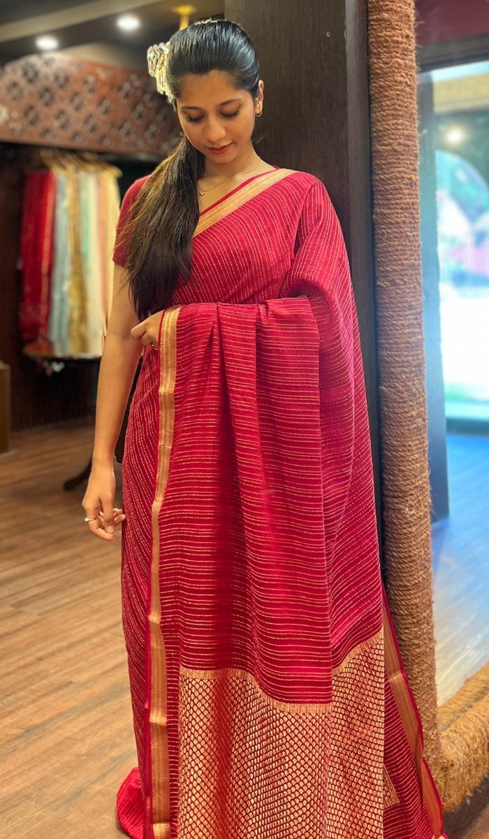 CREPE SILK SAREE 31102524