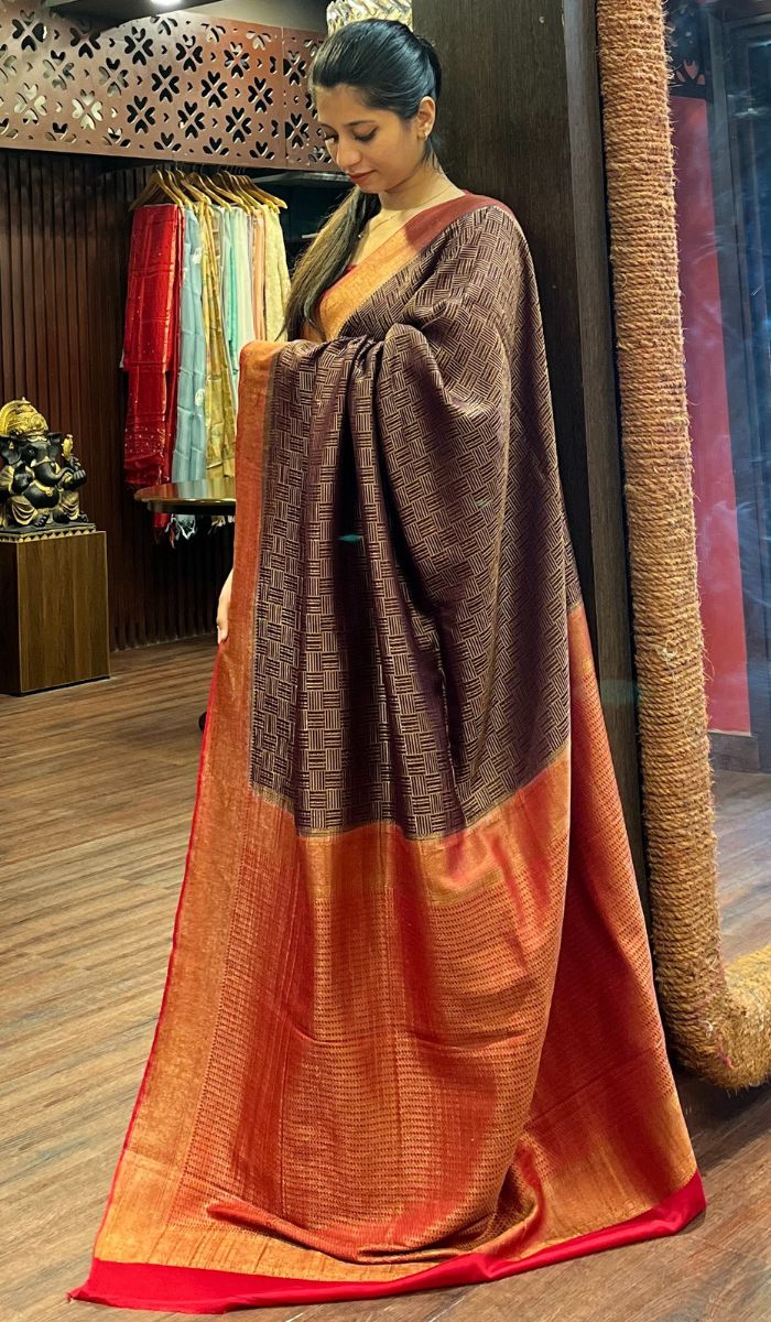 CREPE SILK SAREE 31102527