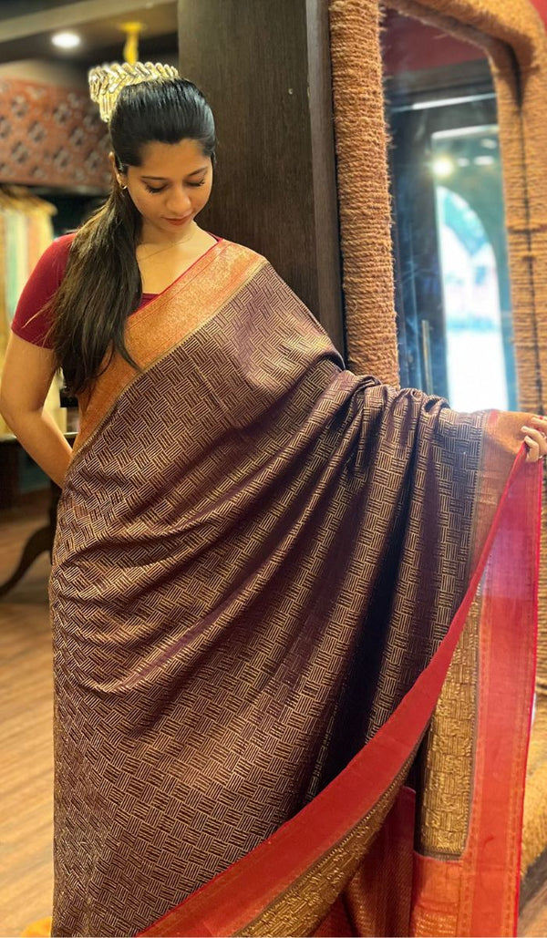 CREPE SILK SAREE 31102527