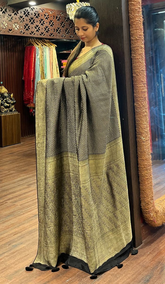 CREPE SILK SAREE 31102528