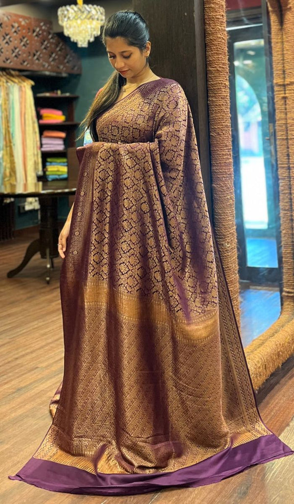 CREPE SILK SAREE 30102517