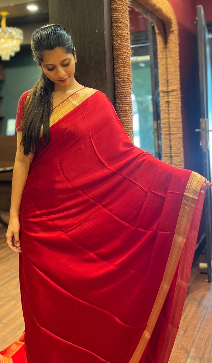 CREPE SILK SAREE 31102510