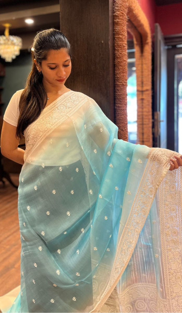 ORGANZA SAREE 25012543