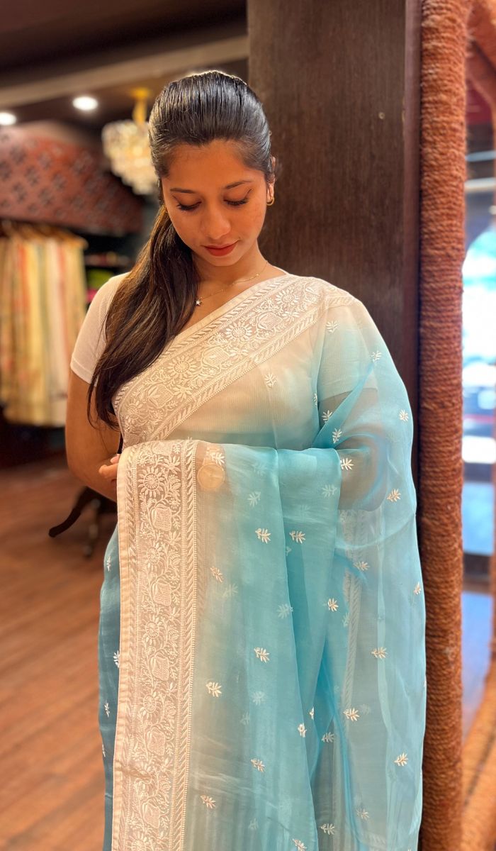 ORGANZA SAREE 25012543