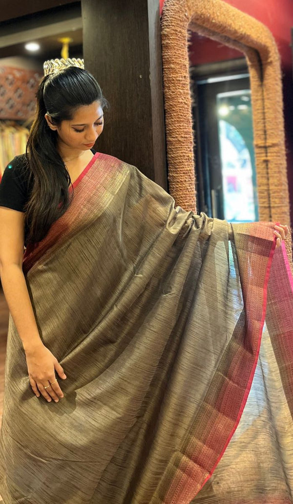 SEMI LINEN SAREE 0611252