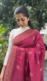SEMI TUSSAR SILK SAREE 20072518