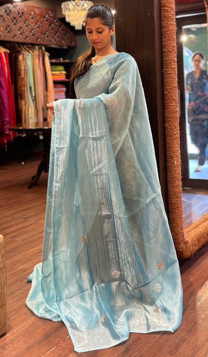 ORGANZA SAREE 220525110