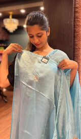 ORGANZA SAREE 220525110