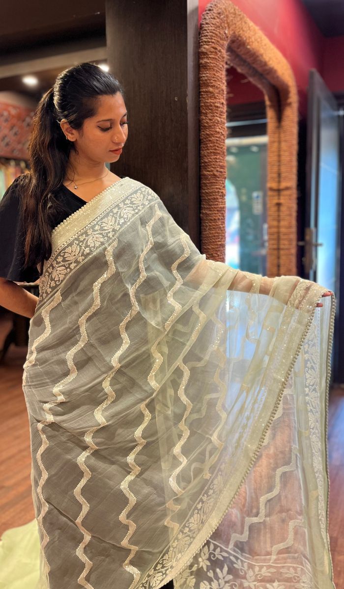 ORGANZA SAREE 21112334