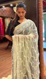 ORGANZA SAREE 21112334