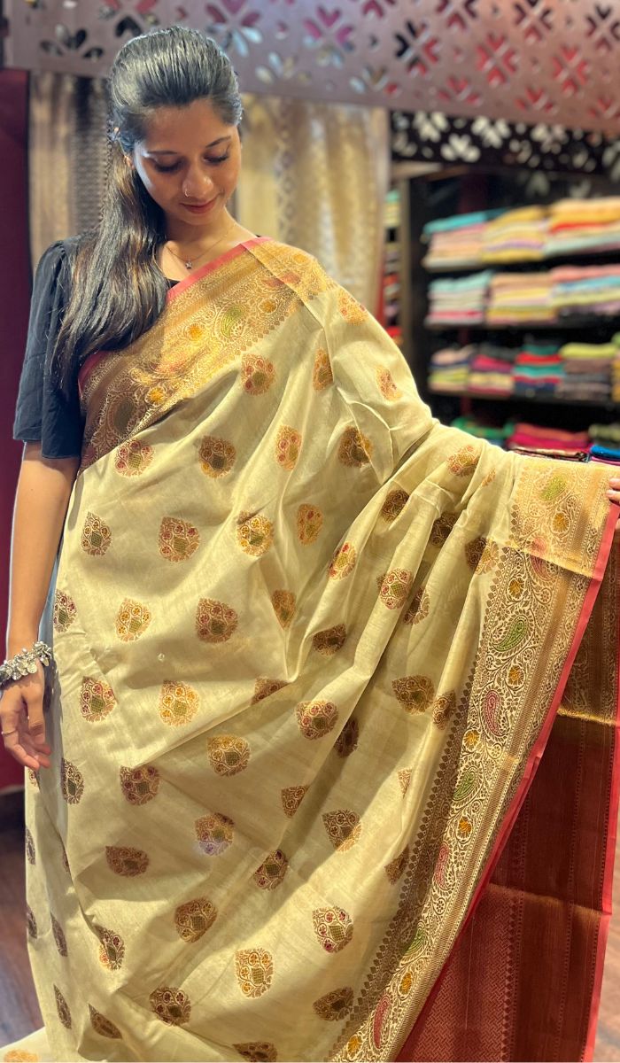SEMI TUSSAR SAREE 010925108
