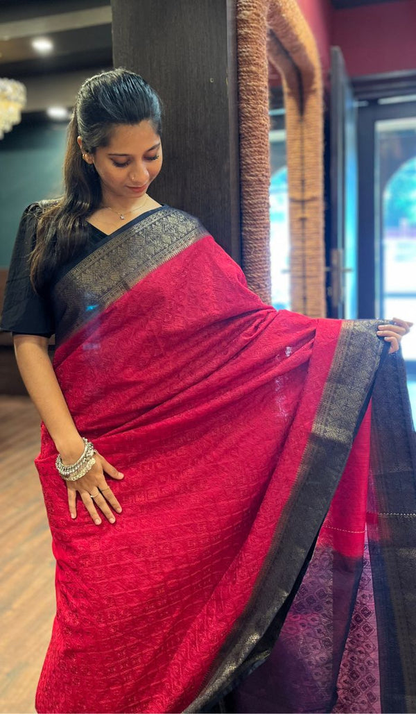 SEMI LINEN SAREE 2504253