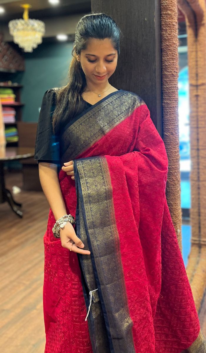 SEMI LINEN SAREE 2504253