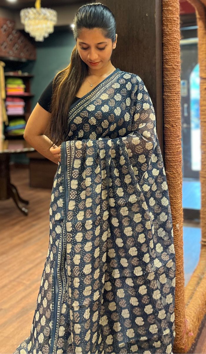 KORA CHANDERI SAREE 09042571