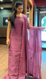 CHIKANKARI UNSTITCHED SALWAR 21112511