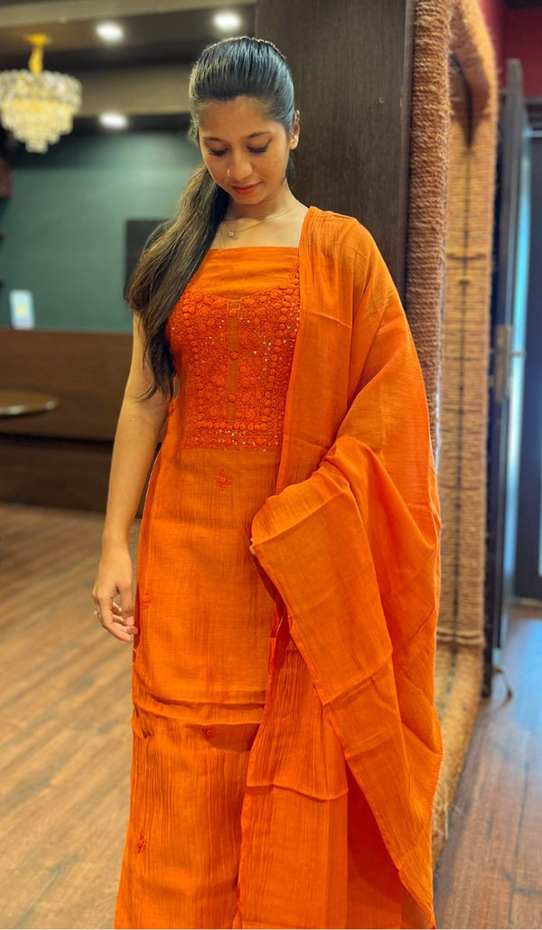 CHIKANKARI UNSTITCHED SALWAR 2111253