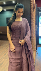 CHIKANKARI UNSTITCHED SALWAR 2111251