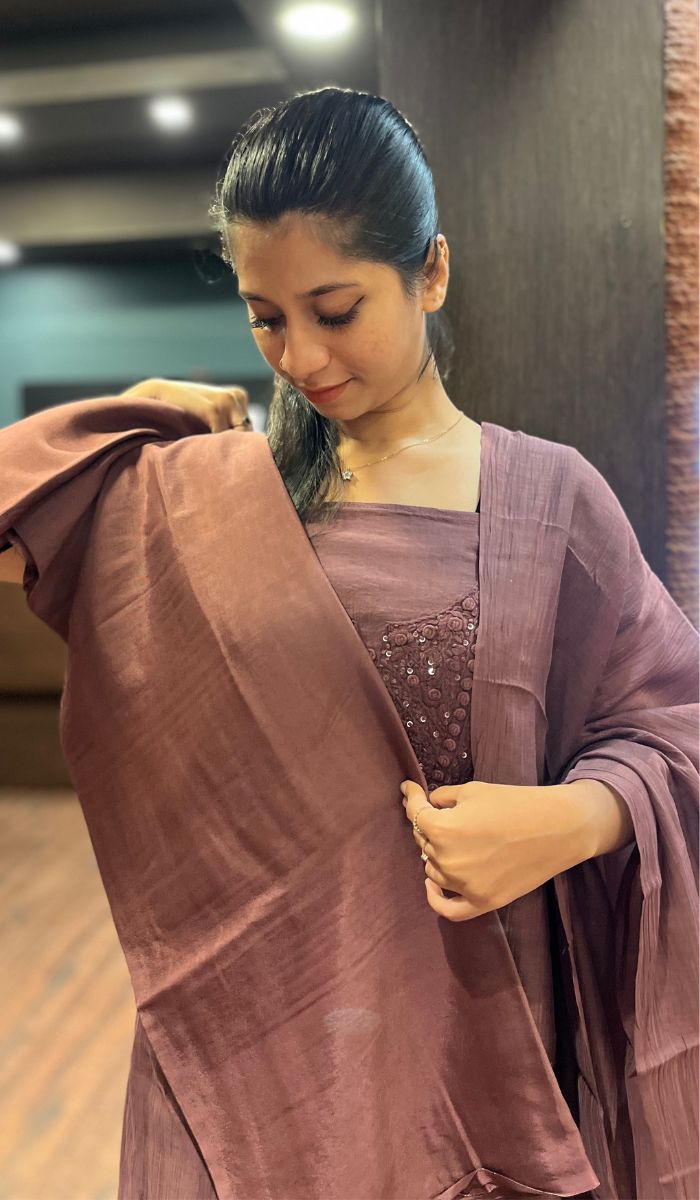 CHIKANKARI UNSTITCHED SALWAR 2111251