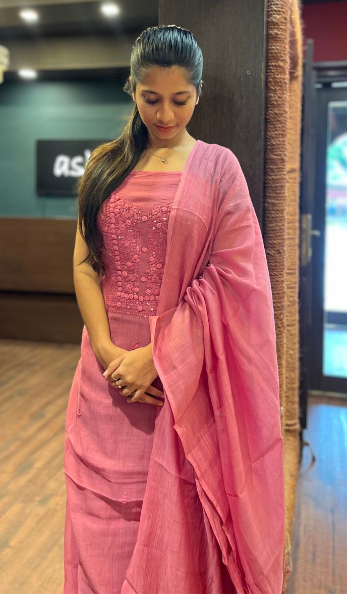 CHIKANKARI UNSTITCHED SALWAR 2111252