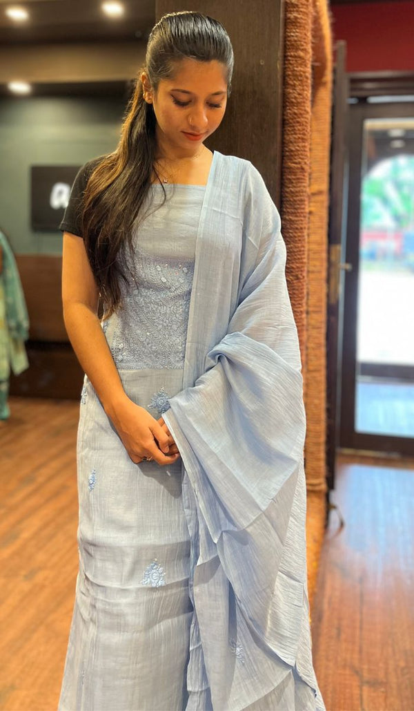 CHIKANKARI UNSTITCHED SALWAR 2111258