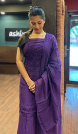 CHIKANKARI UNSTITCHED SALWAR 2111254