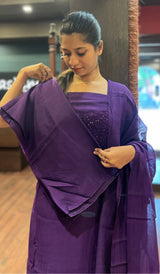 CHIKANKARI UNSTITCHED SALWAR 2111254