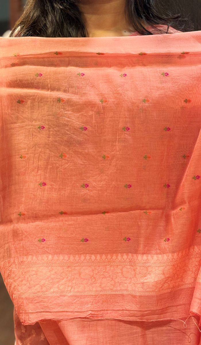 MALAI CHANDERI SAREE 2511255