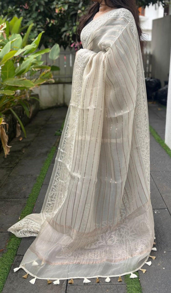 ORGANZA SAREE 0312258