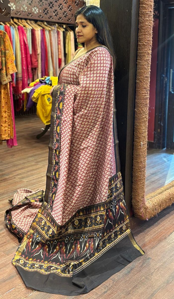 PRINTED TUSSAR SAREE 06122537