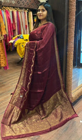 SATIN VISCOSE SILK SAREE 06122516