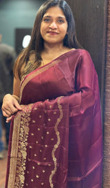 SATIN VISCOSE SILK SAREE 06122516