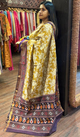 PRINTED TUSSAR SAREE 06122533