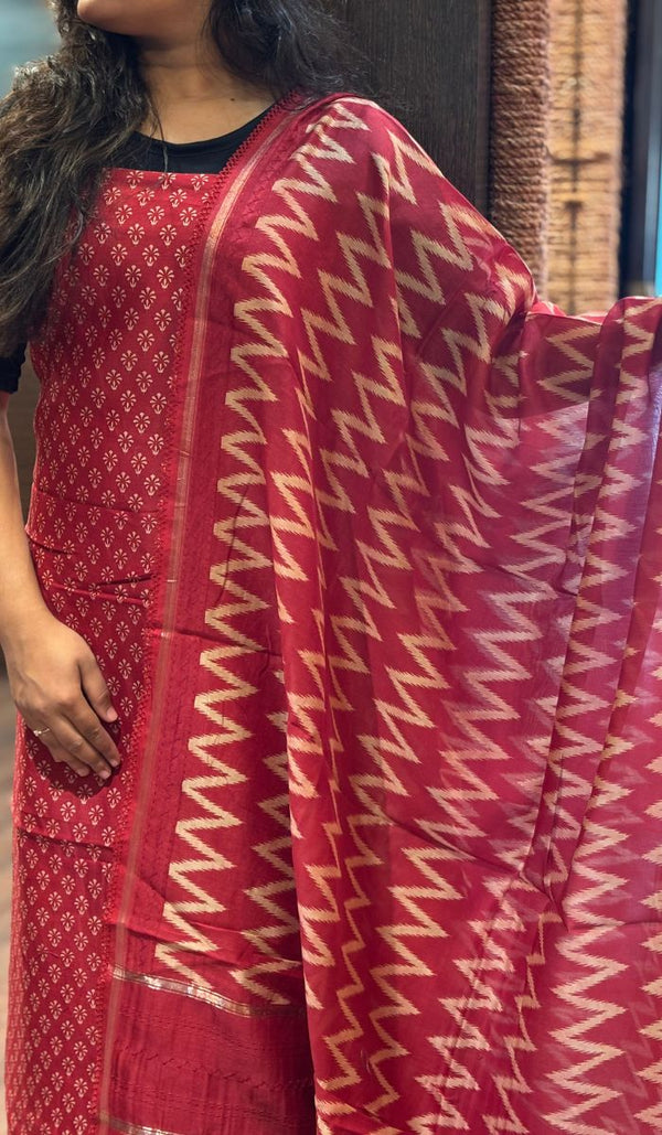 CHANDERI UNSTITCHED SALWAR 04122524