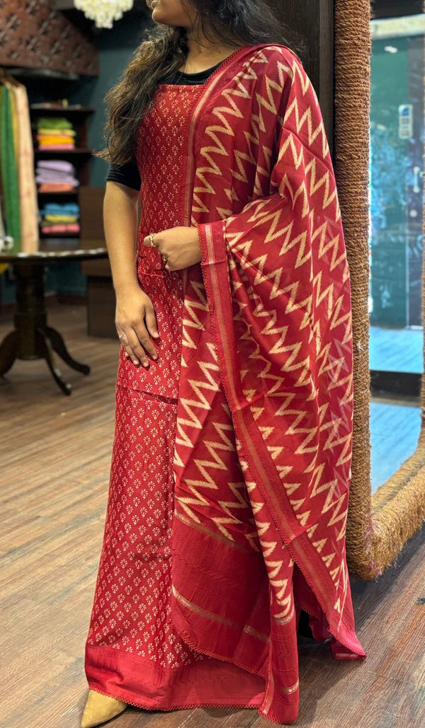 CHANDERI UNSTITCHED SALWAR 04122524