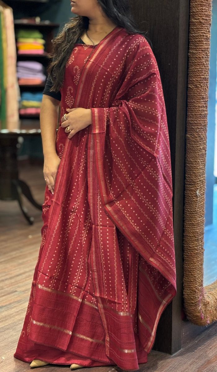 CHANDERI UNSTITCHED SALWAR 04122523