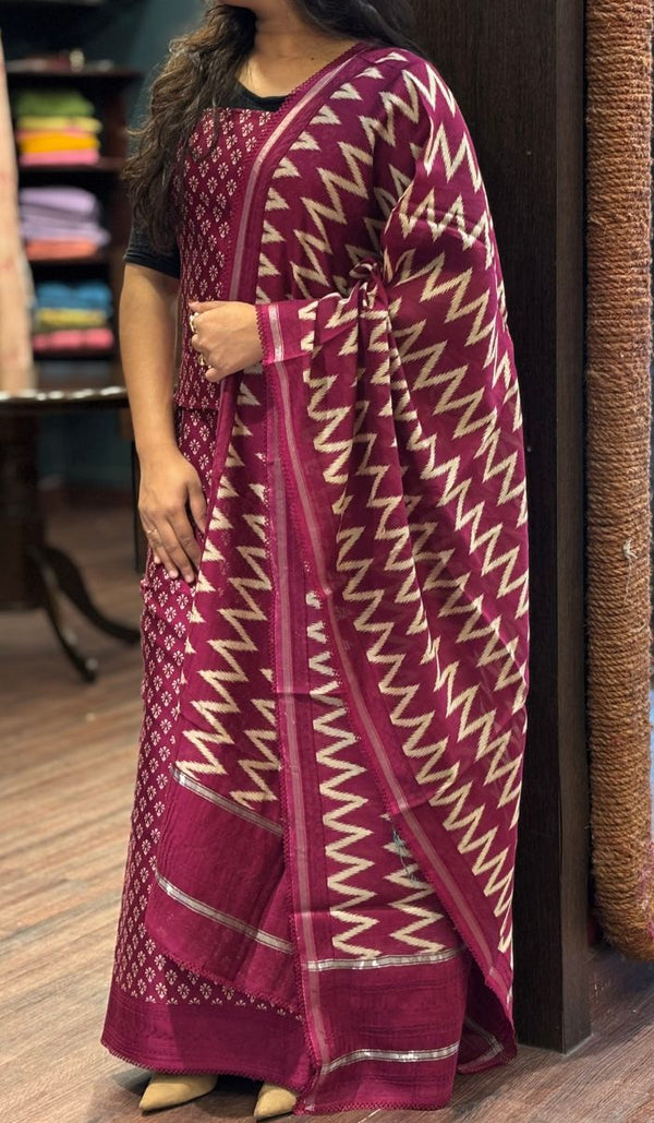 CHANDERI UNSTITCHED SALWAR 04122526