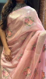 ORGANZA SAREE 03122517