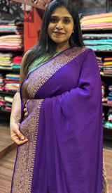 CREPE SILK SAREE 08122525
