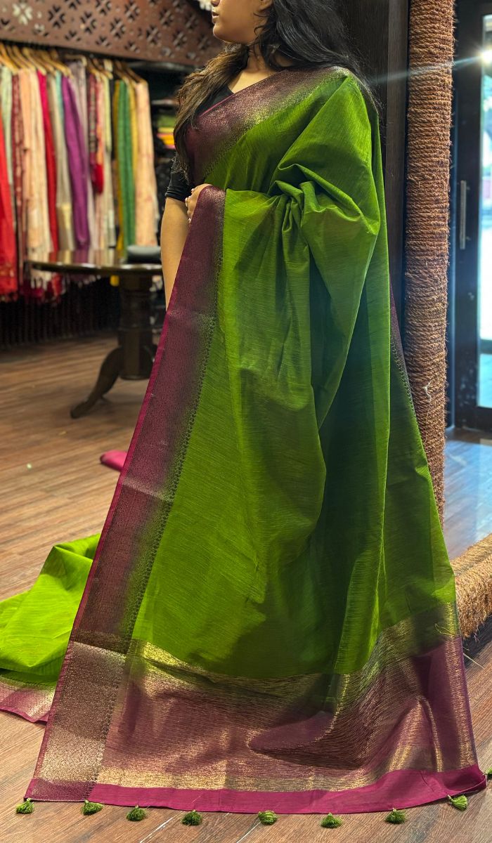 SEMI LINEN SAREE 160724171