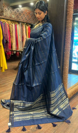 SEMI LINEN SAREE 11122549