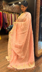 KORA CHANDERI SAREE 09122521