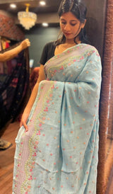 KORA CHANDERI SAREE 09122522