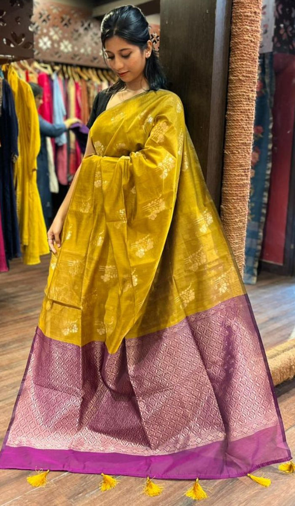 COTTON BANARASI SAREE 10122537