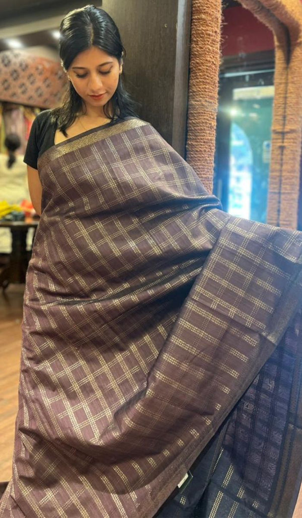 SEMI LINEN SAREE 11122552