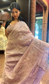 TISSUE ORGANZA SAREE 11122523