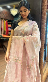 TISSUE ORGANZA SAREE 11122526